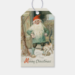 Jenny Nyström Christmas brownie and cat CC1194 Gift Tags