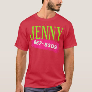 Jenny Phone Number 8675309 Nostalgic and Funny 80s T-Shirt
