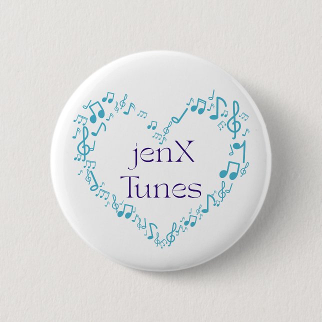 jenX Tunes 6 Cm Round Badge (Front)