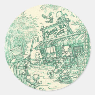 Jeong Ba Juice Classic Round Sticker