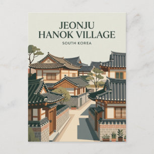 Jeonju Hanok Village South Korea Postcard