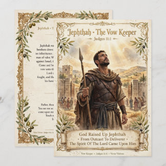 Jephthah The Vow Keeper Flat Card