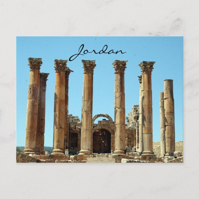 jerash columns jordan postcard (Front)