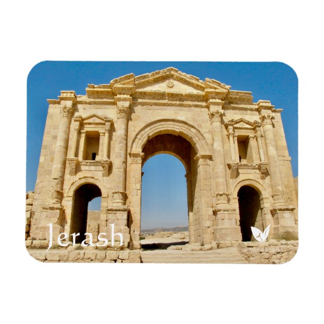 Jerash, Jordan magnet by Velvet Escape (Horizontal)