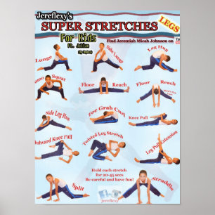 Jereflexy's Super Stretches for Kids Poster