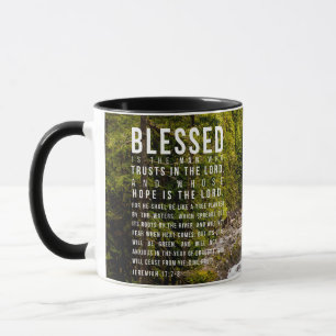 Jeremiah 17:7-8 Christian Bible Scripture Nature Mug
