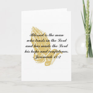 Jeremiah 17:7 Greeting Card