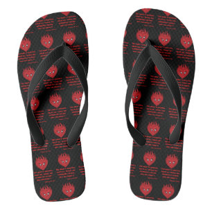 Jeremiah 17:9 KJV Bible Scripture All-Over Unisex Flip Flops