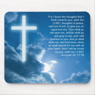 Jeremiah 29; 11-14 - Christian Mousepad