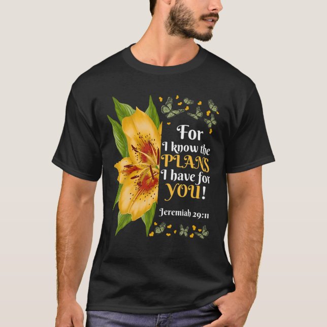 Jeremiah 29:11 Bible Christian Christian T-Shirt (Front)