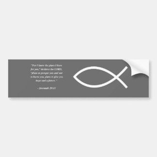 JEREMIAH 29:11 Bible Verse Bumper Sticker