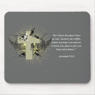 JEREMIAH 29:11 Bible Verse Mouse Mat