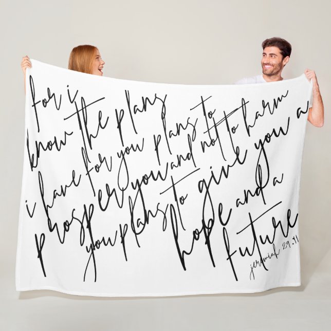 Jeremiah 29:11 Blanket (In Situ)