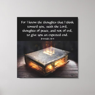 Jeremiah 29:11 canvas print
