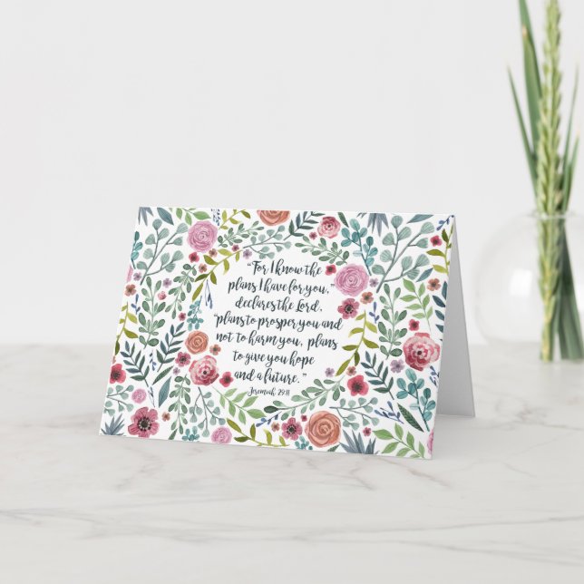 Jeremiah 29:11 card (Front)