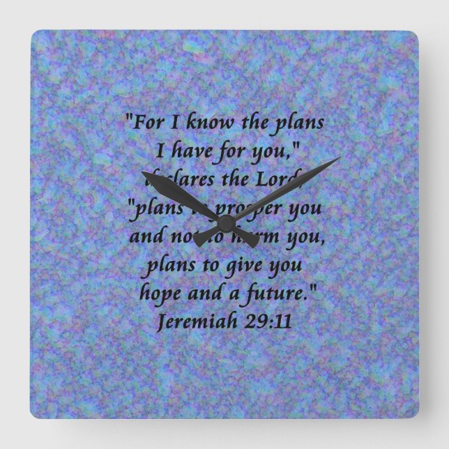 jeremiah 29-11 clock (Front)