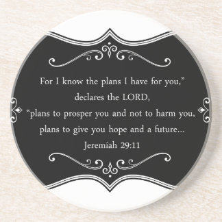 Jeremiah 29:11 Custom Christian Gift Coaster