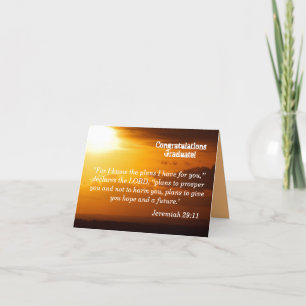 Jeremiah 29:11 Encouragement Card