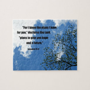 Jeremiah 29:11 For I know the plans I have for you Jigsaw Puzzle
