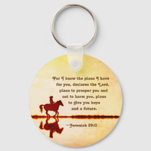 Jeremiah 29:11 For I know the plans I have for you Key Ring