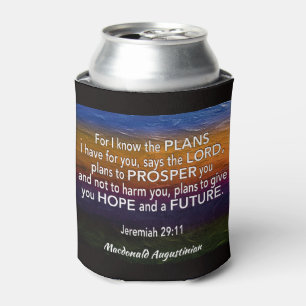 JEREMIAH 29:11 For I Know The Plans Personalised Can Cooler