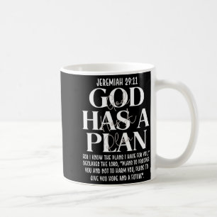 Jeremiah 29 11 god has a plan christian bible vers coffee mug