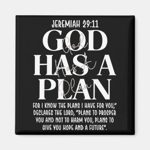 Jeremiah 29 11 god has a plan christian bible vers magnet