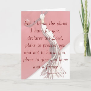 Jeremiah 29:11 Graduation Card