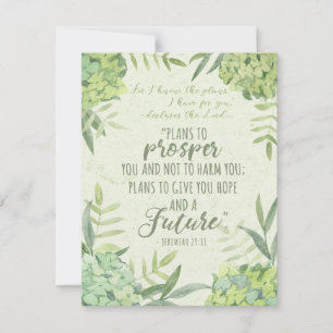 Jeremiah 29:11 holiday card