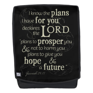 Jeremiah 29:11 I know the plans I have for you... Backpack