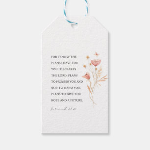Jeremiah 29:11 I know the plans I have for you Gift Tags