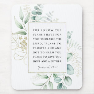 Jeremiah 29:11 I know the plans I have for you NIV Mouse Mat