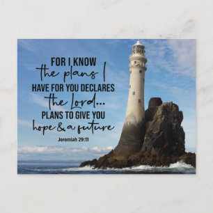 Jeremiah 29:11 I know the plans I have for you Postcard