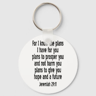 Jeremiah 29:11 key ring