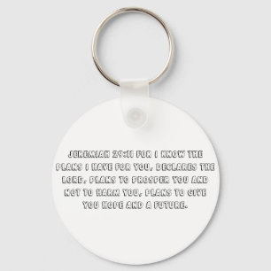 Jeremiah 29:11 key ring
