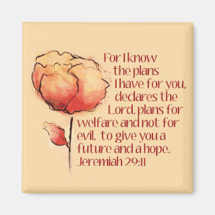Jeremiah 29:11 Magnet -- For I know the plans...