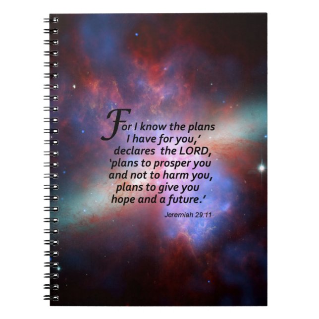 Jeremiah 29:11 notebook (Front)
