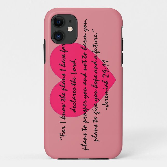 Jeremiah 29:11 Phone case (Back)