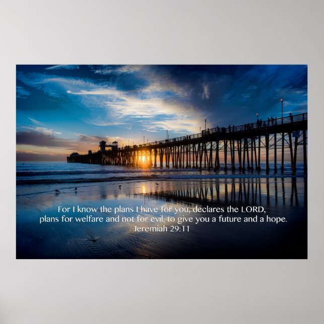 Jeremiah 29:11 poster (Front)
