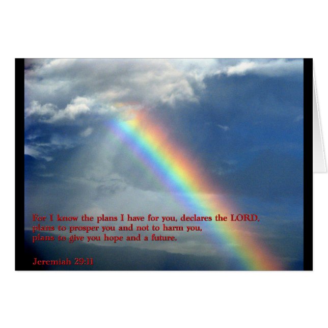 Jeremiah 29:11 Rainbow (Front Horizontal)