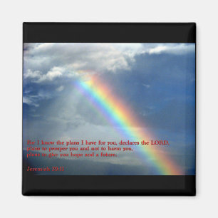 Jeremiah 29:11 Rainbow Magnet