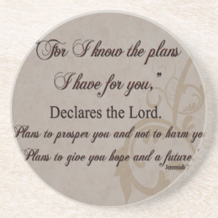 Jeremiah 29:11 Scripture Gift Coaster