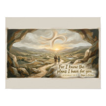 Jeremiah 29:11 Scripture Poster | Christian Wall
