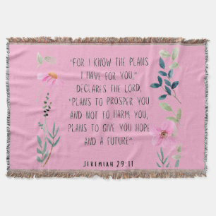 Jeremiah 29:11 throw blanket