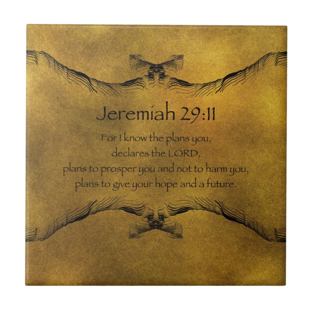 Jeremiah 29:11 tile (Front)