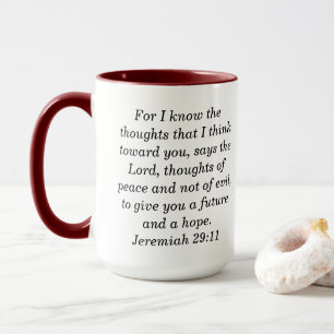 Jeremiah 29:1 Custom Scripture Two-Tone Coffee Mug