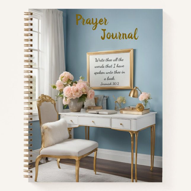 Jeremiah 30:2 Hard Cover Prayer Journal (Front)