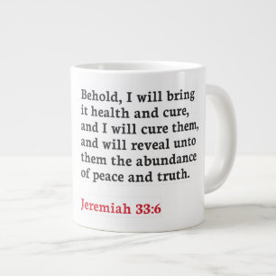 Jeremiah 33:6  - Jumbo Mug