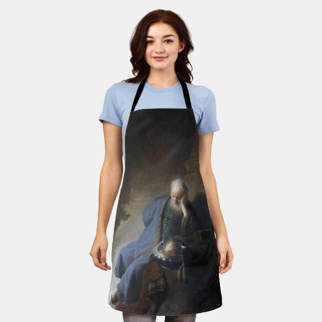 Jeremiah Destruction Jerusalem Bible Rembrandt Apron (Worn)