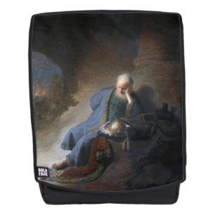 Jeremiah Destruction Jerusalem Bible Rembrandt Backpack